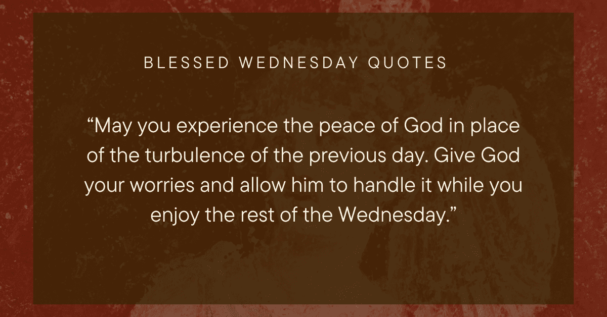 Wednesday morning prayers and blessings quotes and images