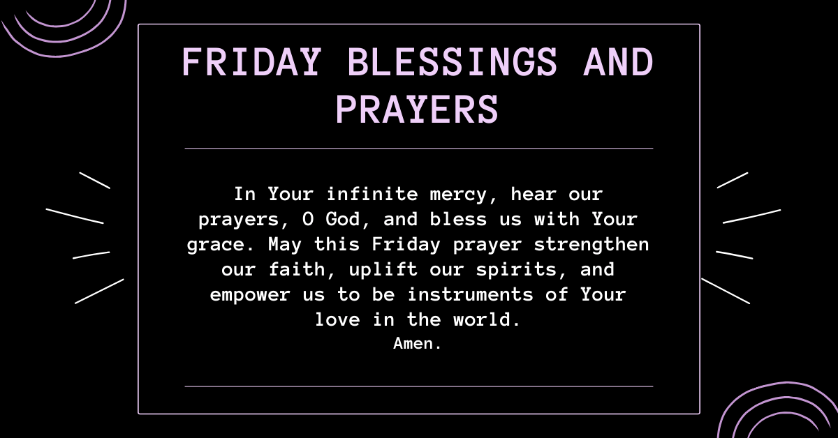 Friday blessings for strength
