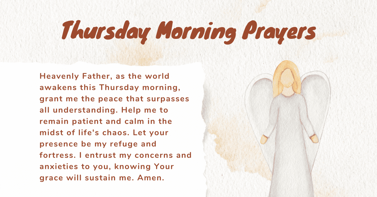 good morning prayers Thursday