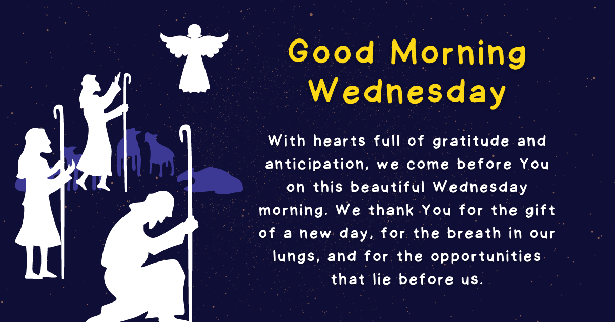 Wednesday morning prayers and blessings