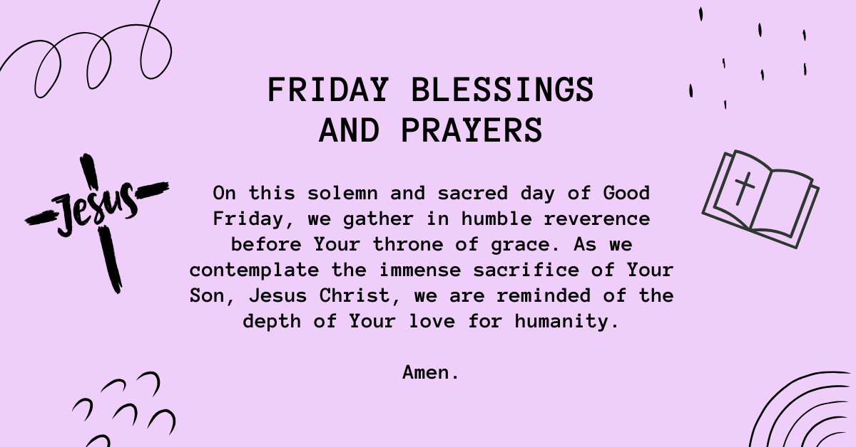 Friday blessing and prayer