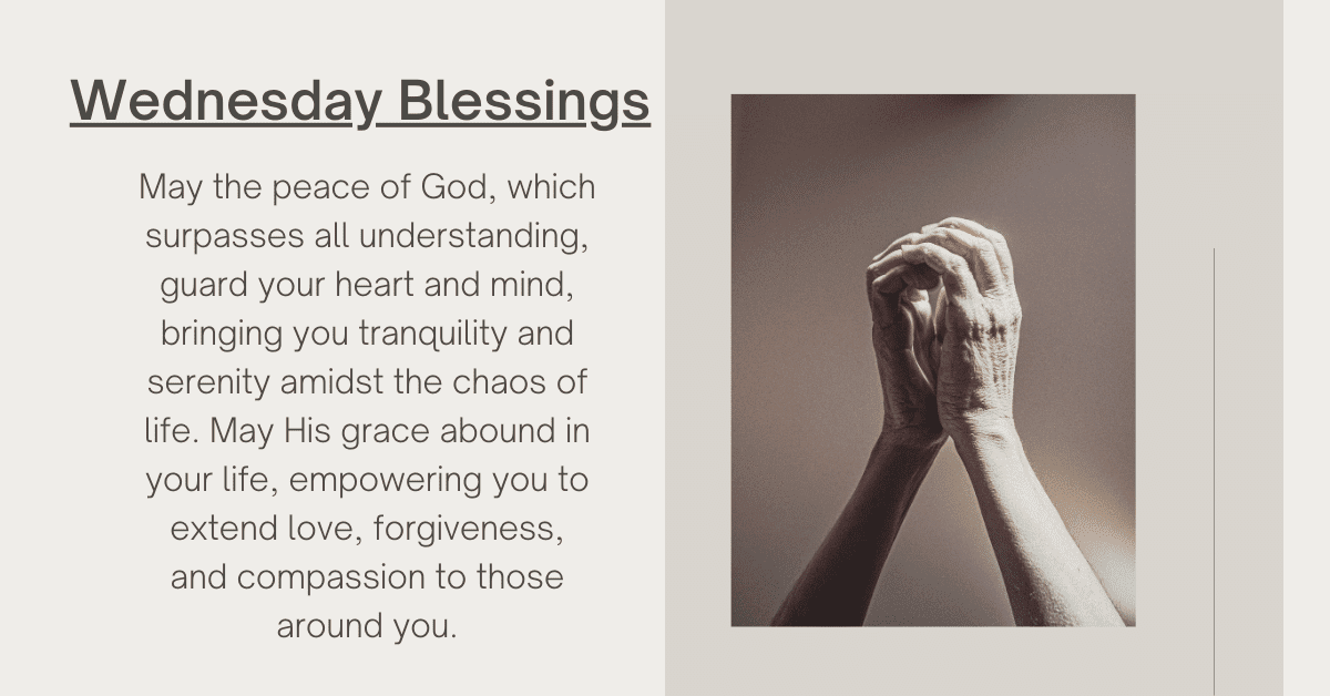 Wednesday blessing prayer