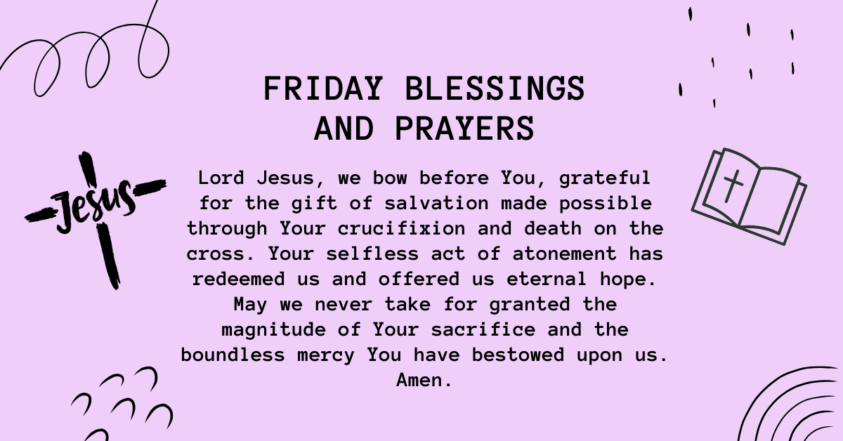 Friday prayers for boundless mercy
