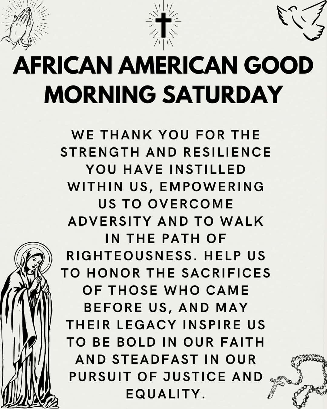 African American Good Morning Saturday