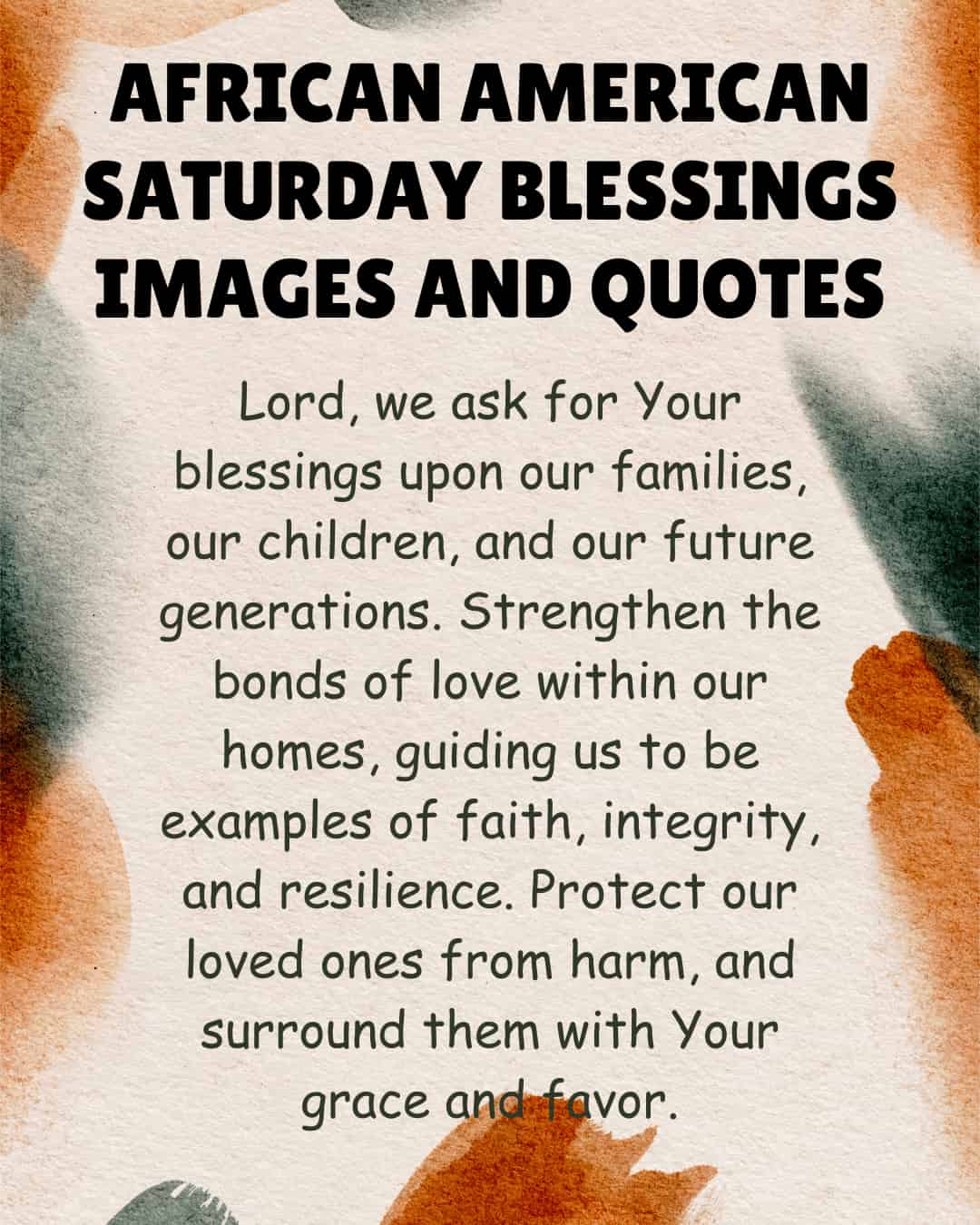 African American Saturday Blessings Images and Quotes