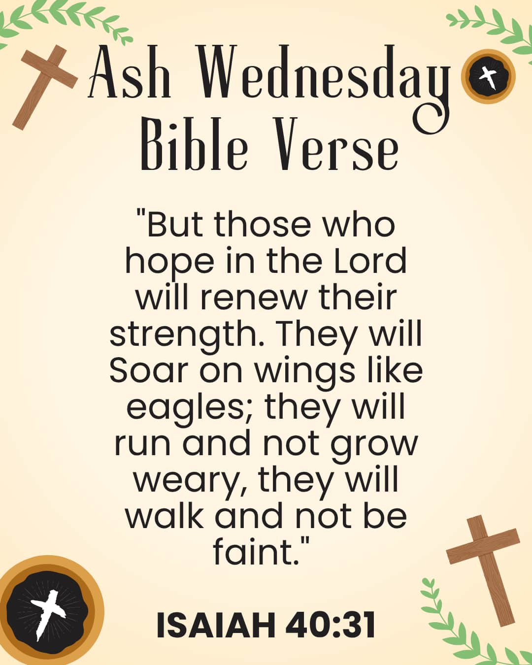 Ash Wednesday Bible Verse