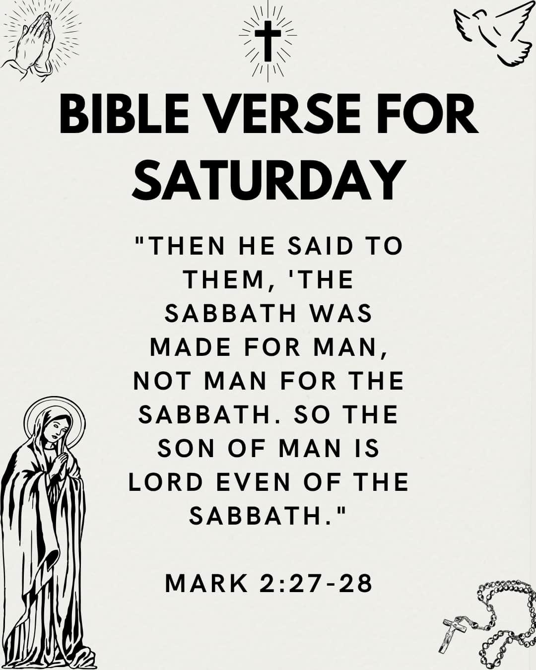 Bible Verse For Saturday