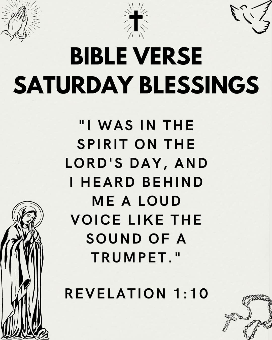 Bible Verse Saturday Blessings