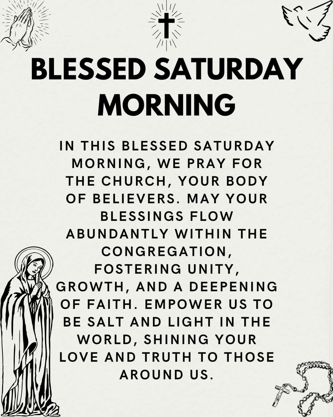 Blessed Saturday Morning