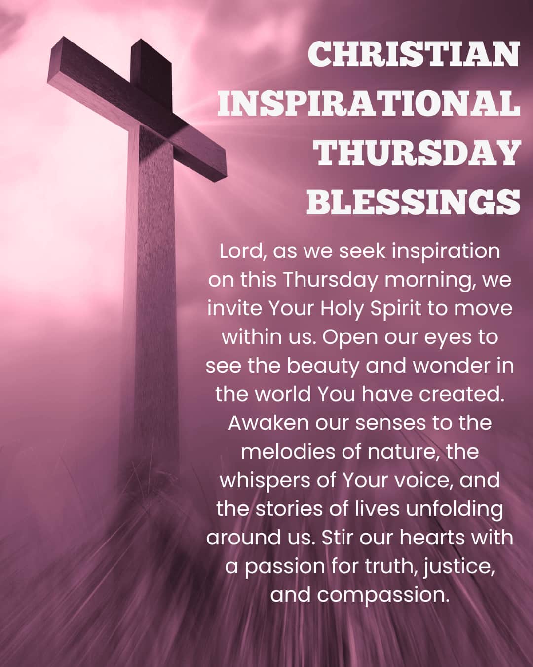 Christian Inspirational Thursday Blessings