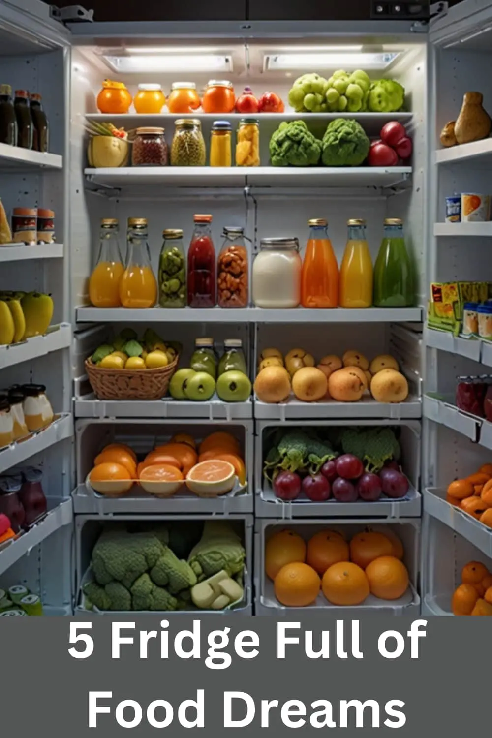 Dreaming of a fridge full of food