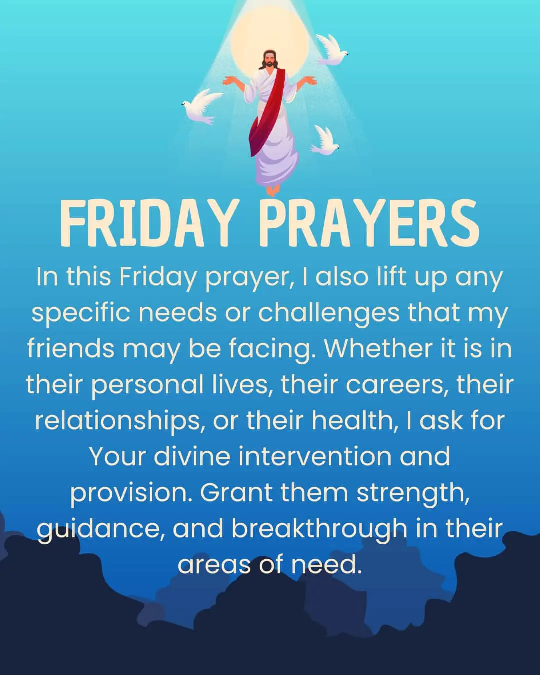 Friday blessings and prayers for family images
