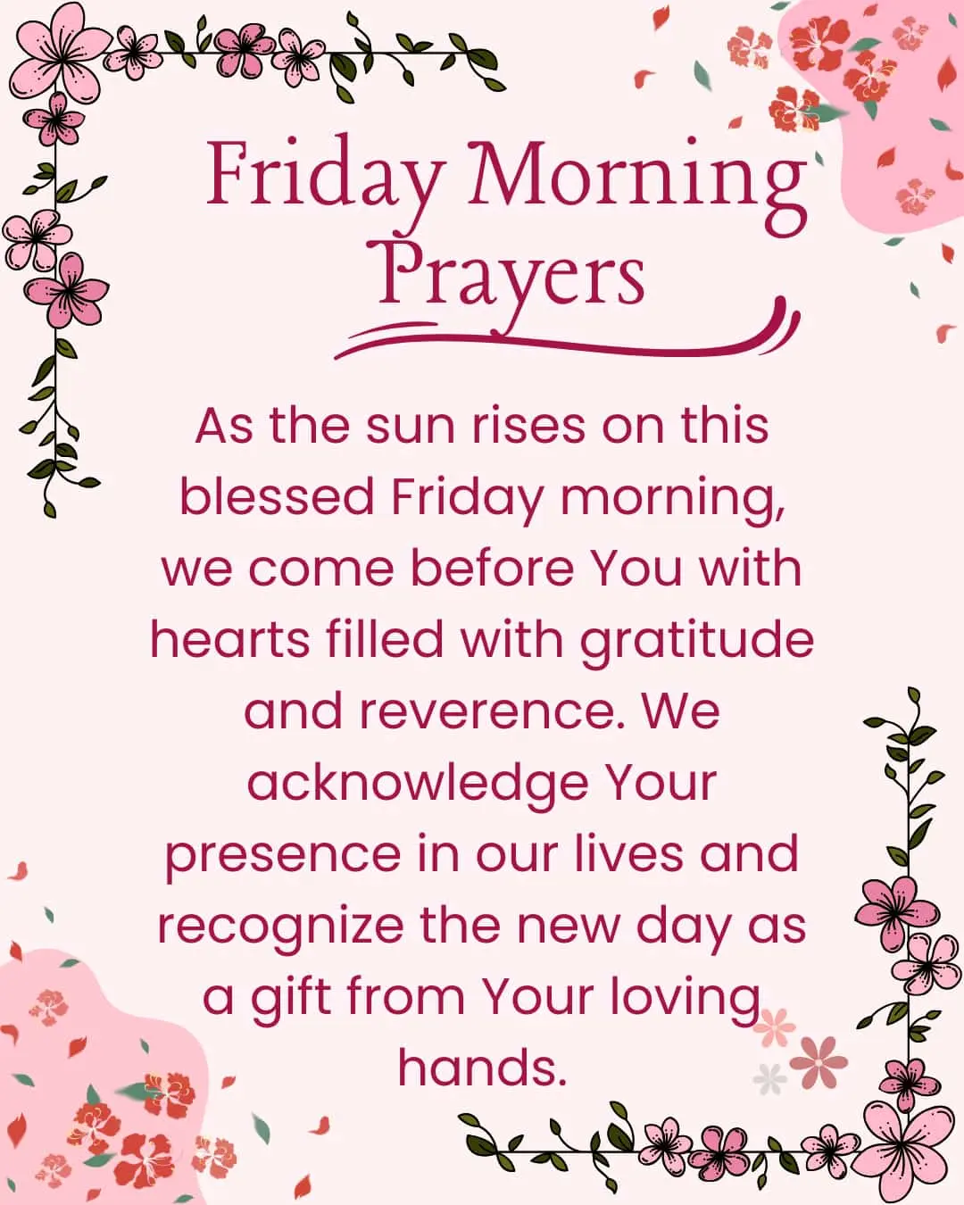 Friday morning prayers