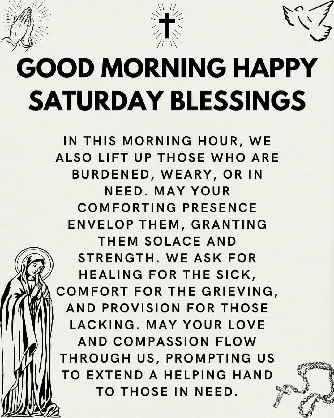 Good Morning Happy Saturday Blessings