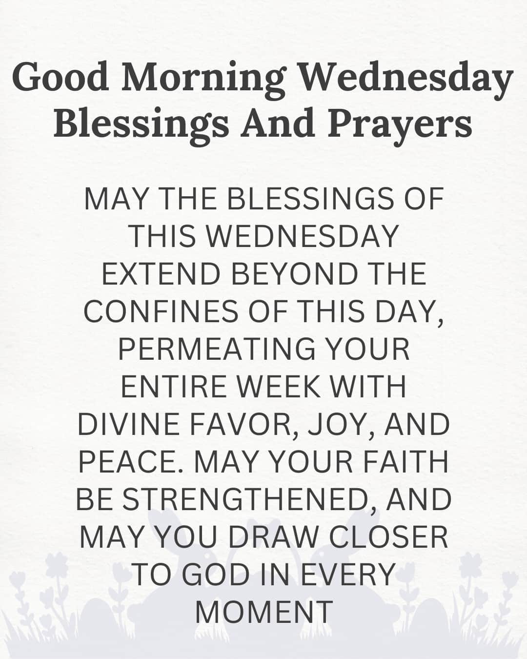 Good Morning Wednesday Blessings and Prayers