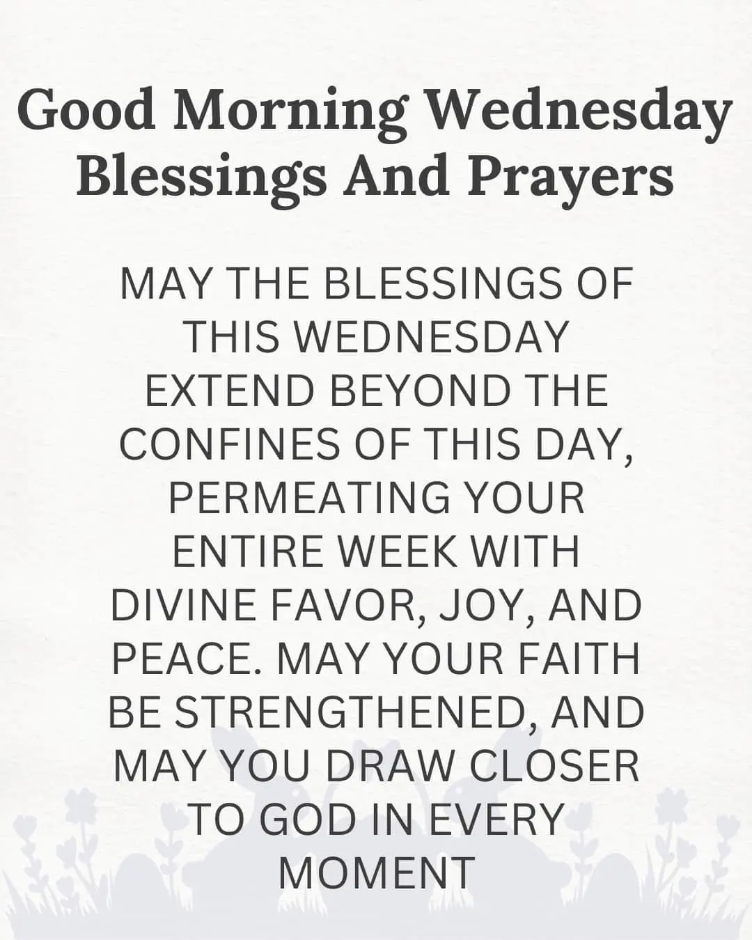 Good Morning Wednesday Blessings and Prayers