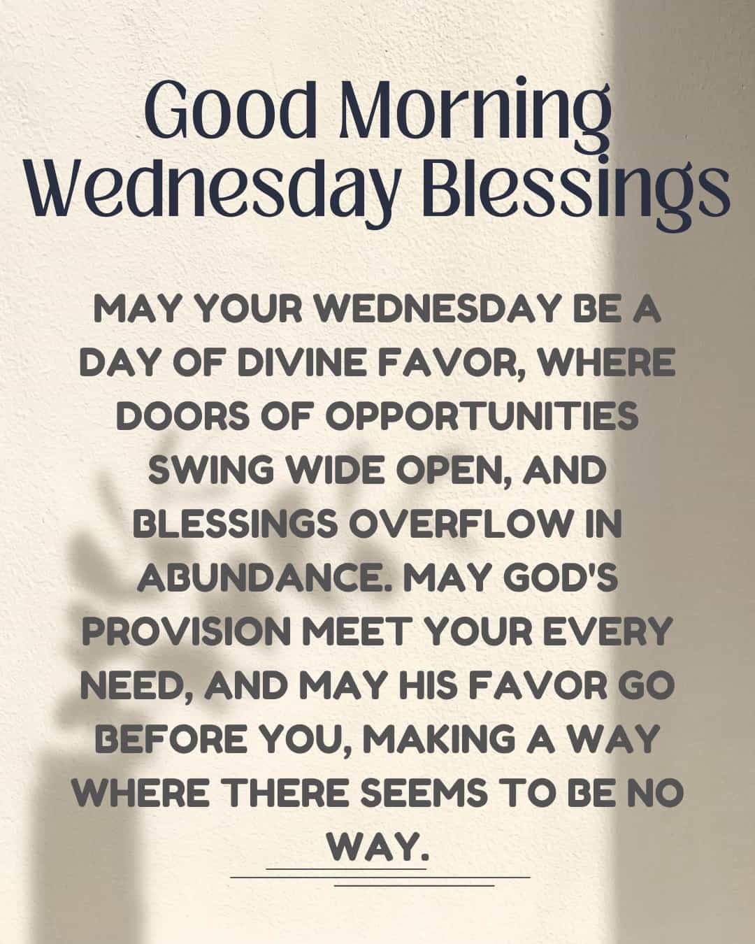 Good Morning Wednesday Blessings