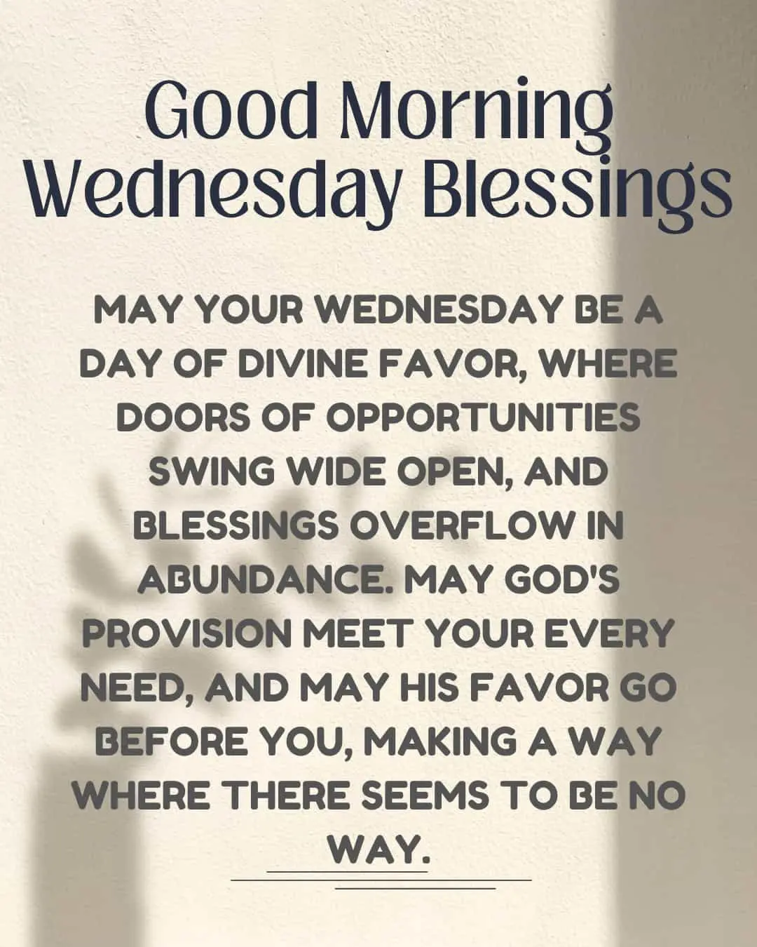 Good Morning Wednesday Blessings