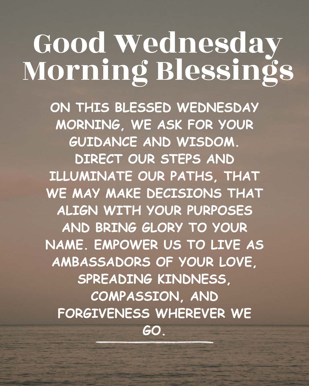 Good Wednesday Morning Blessings