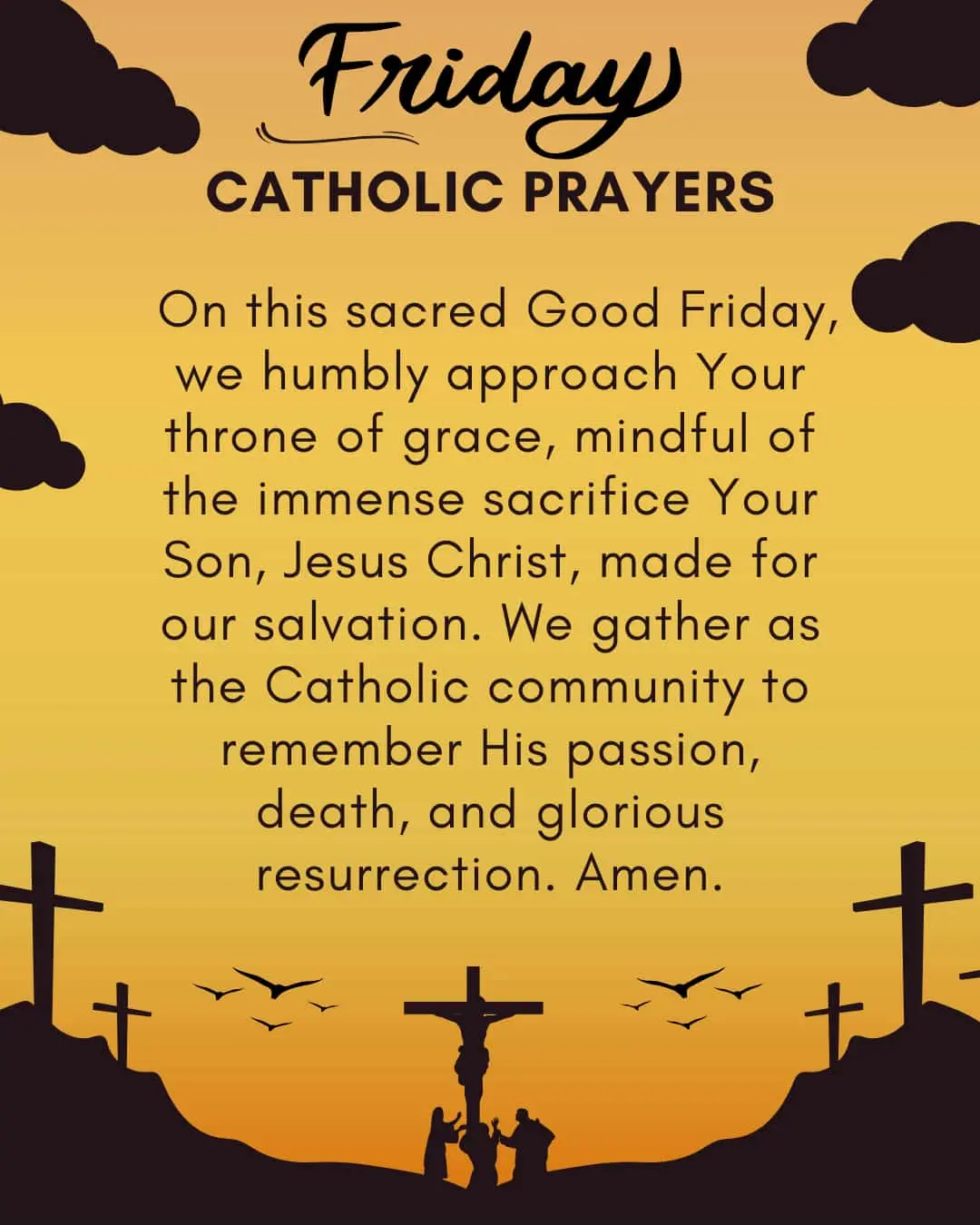 Good friday prayers catholic