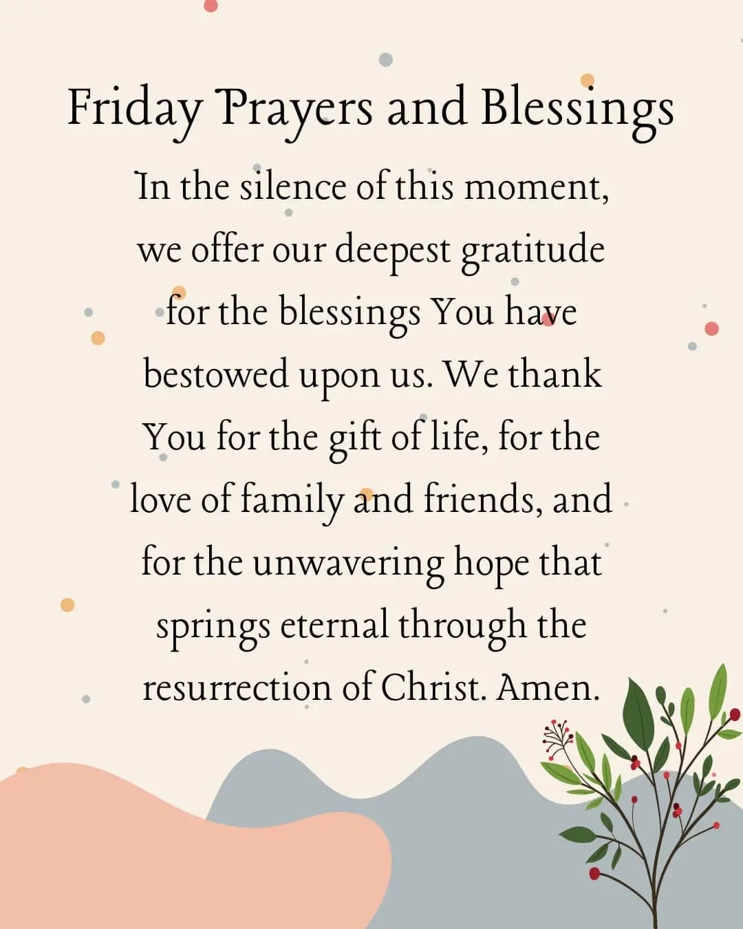 Good friday prayers of the faithful​