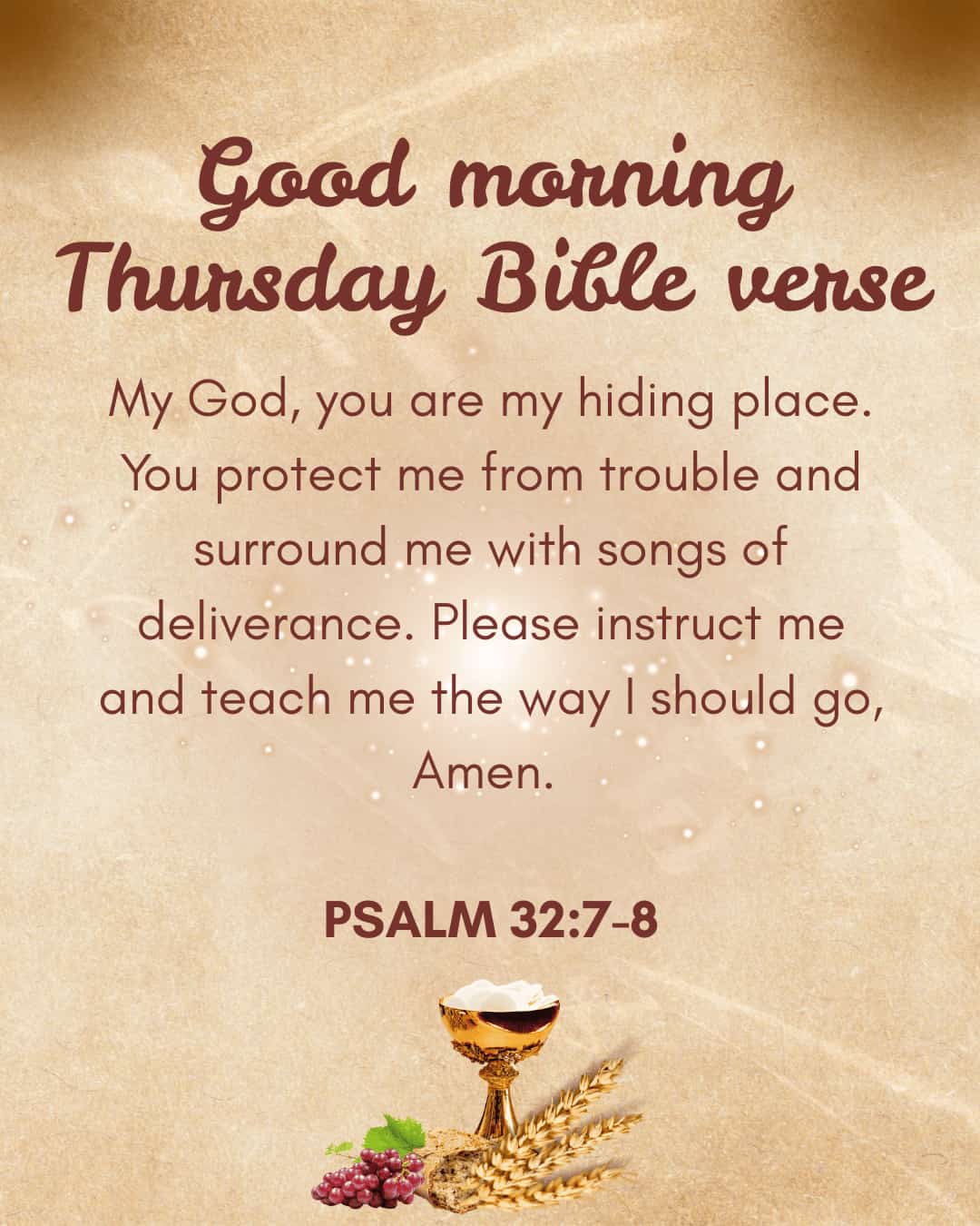 Good morning Thursday Bible verse
