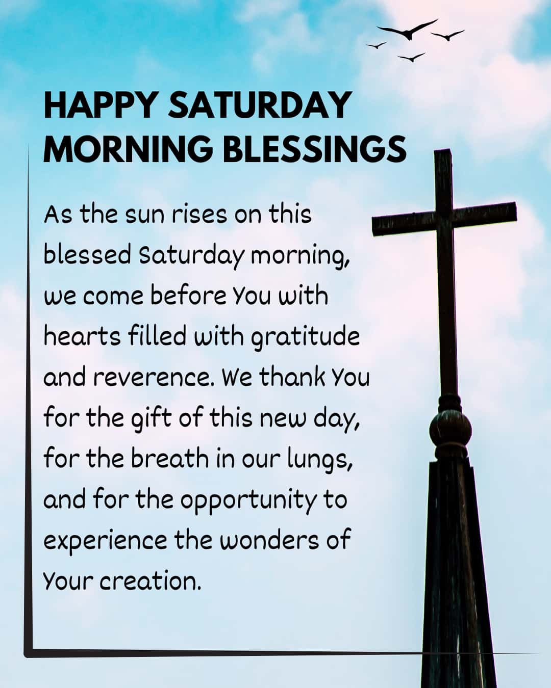 Happy Saturday Morning Blessings