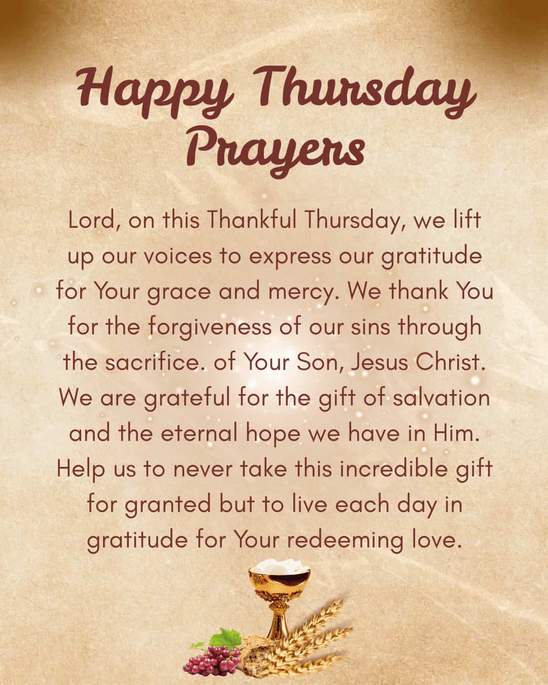 Happy Thursday Prayers