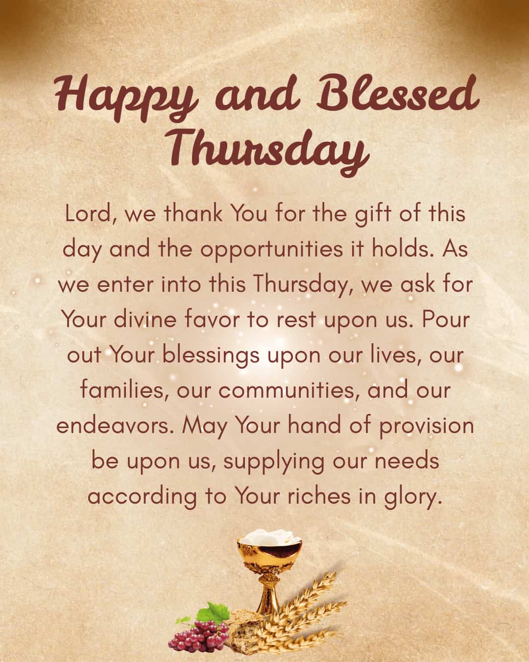 Happy and Blessed Thursday