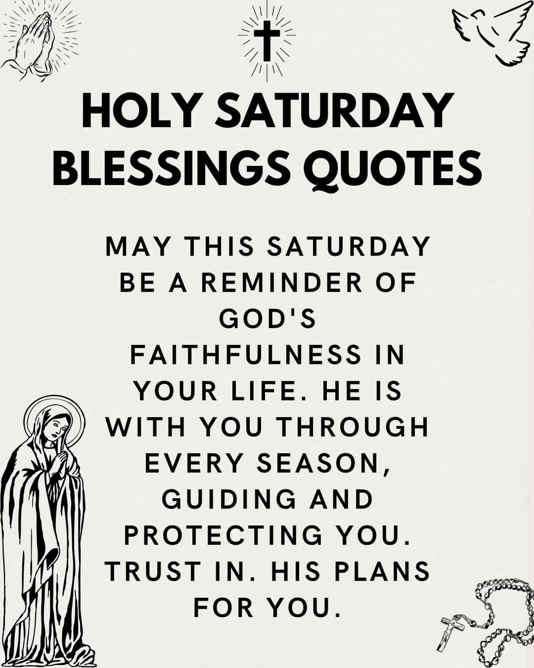 Holy Saturday Blessings Quotes