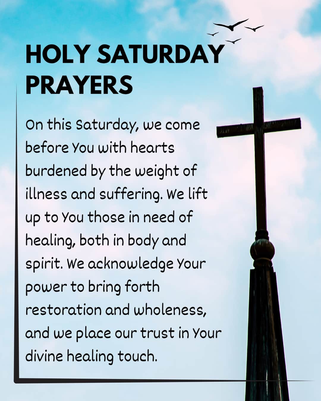 Holy Saturday Prayers