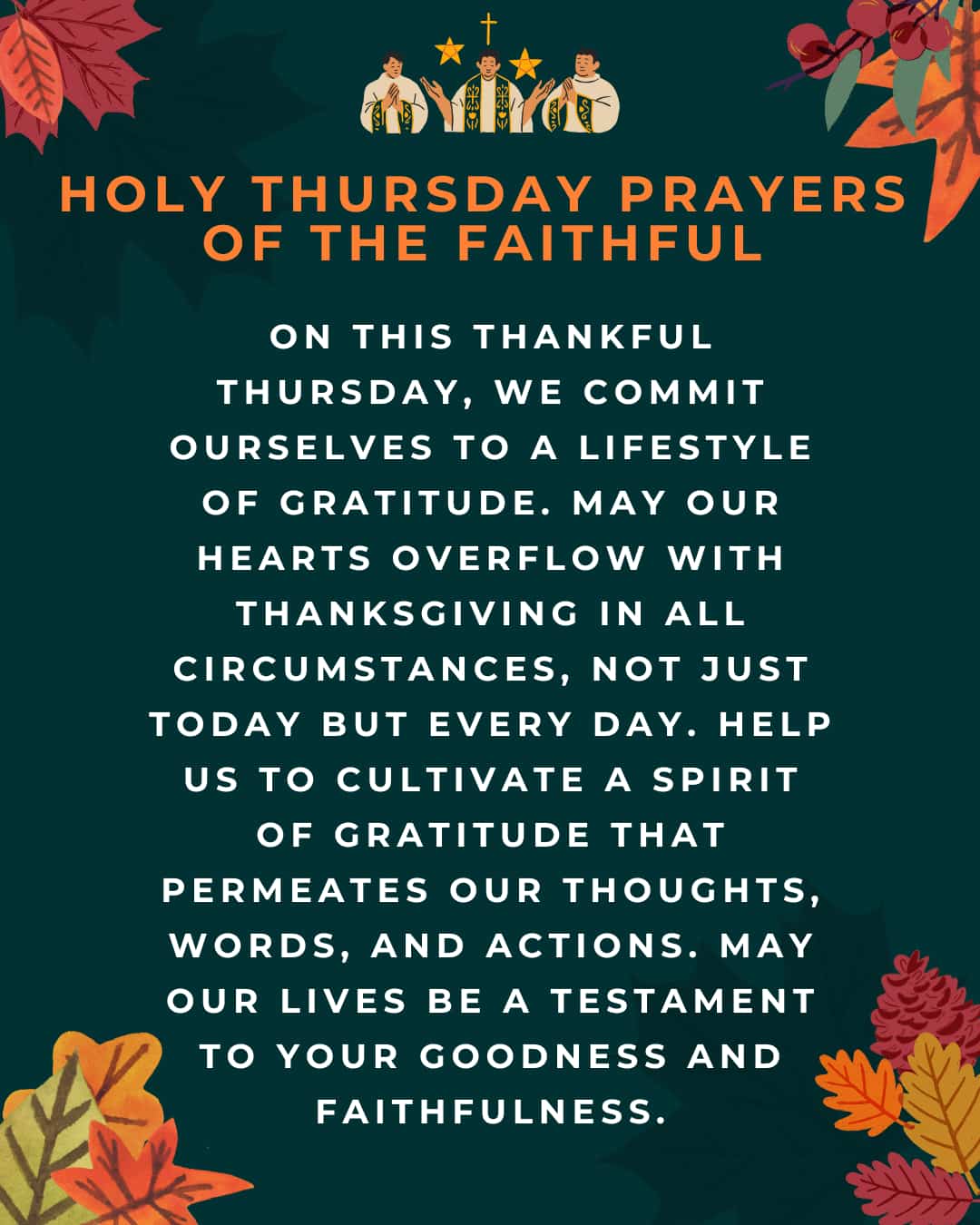 Holy Thursday Prayers of the Faithful