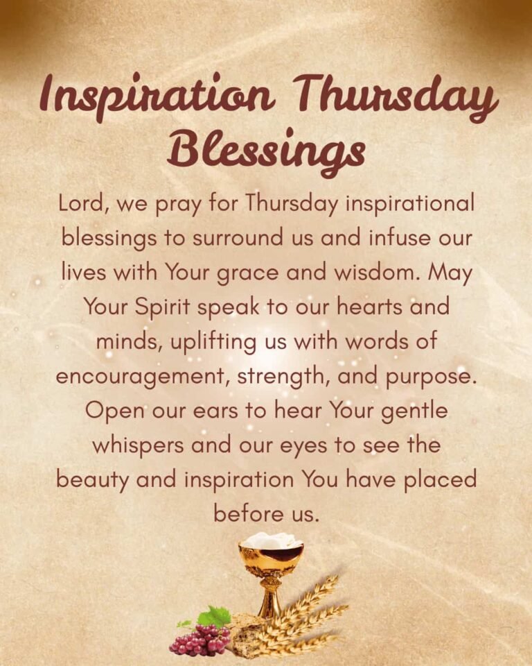 150+ Thursday Blessings and Prayers for God's Guidance & Joy