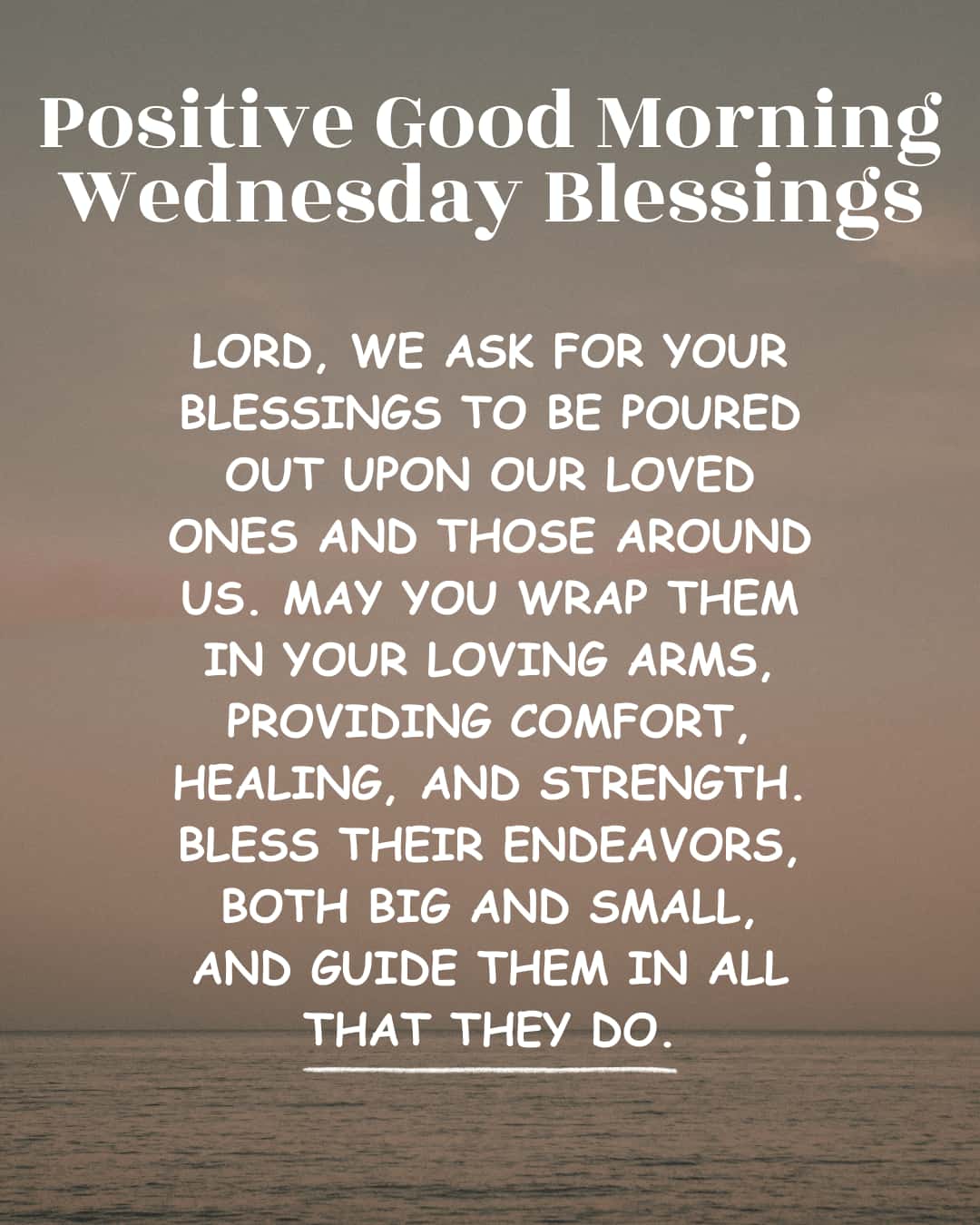 Positive Good Morning Wednesday Blessings