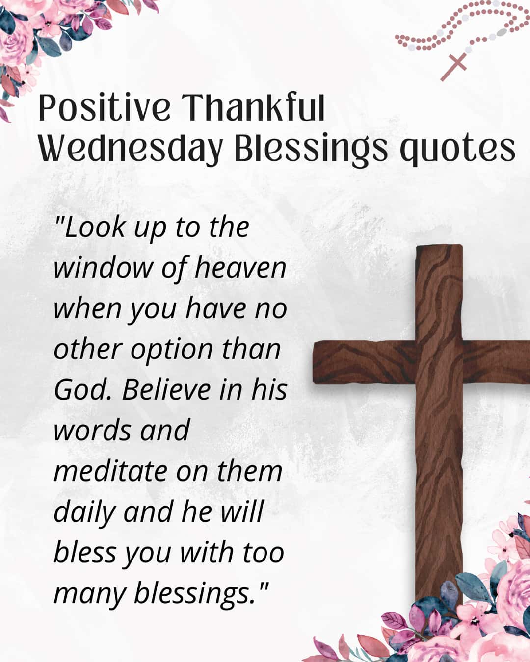 Positive Thankful Wednesday Blessings quotes