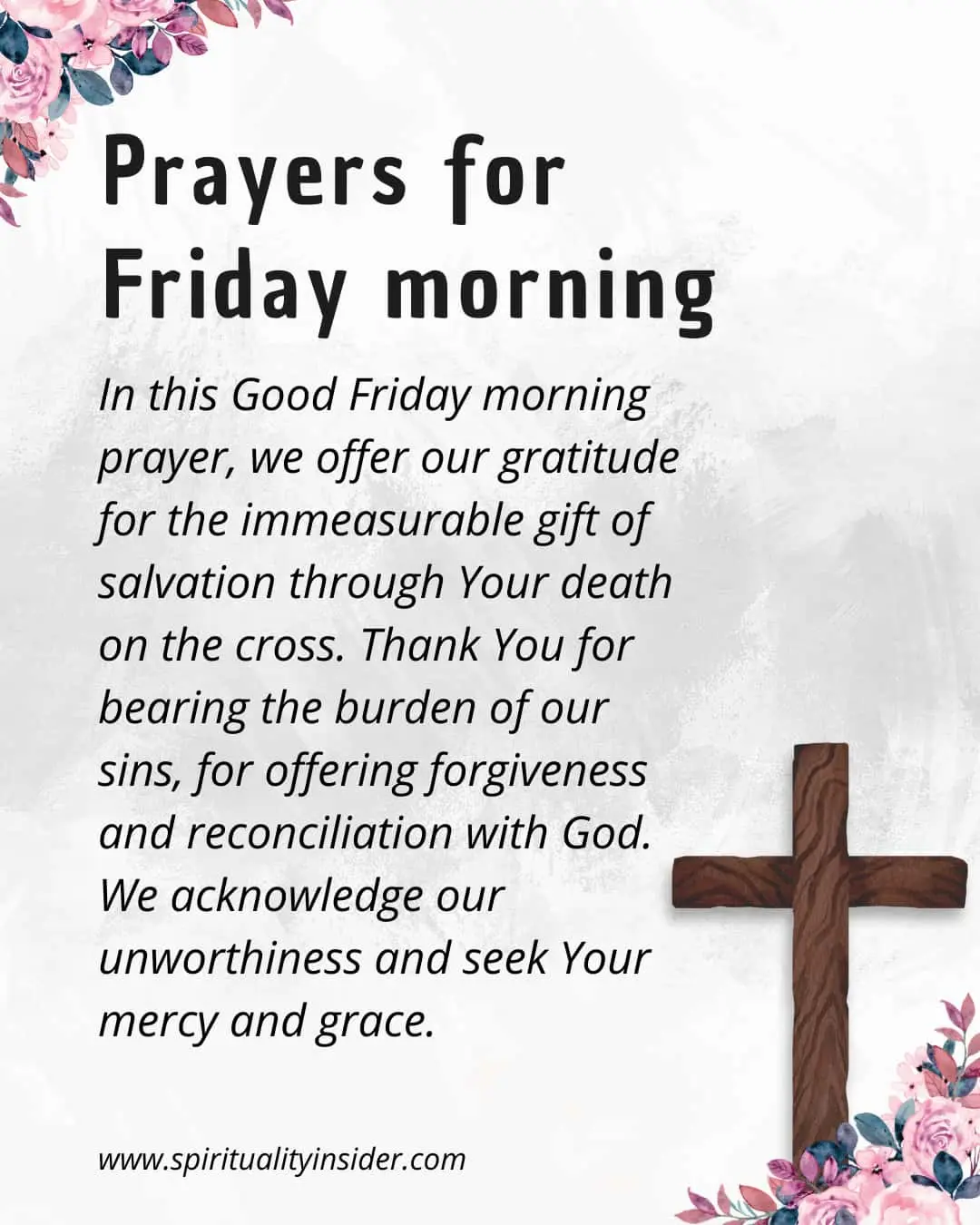 Prayers for Friday morning