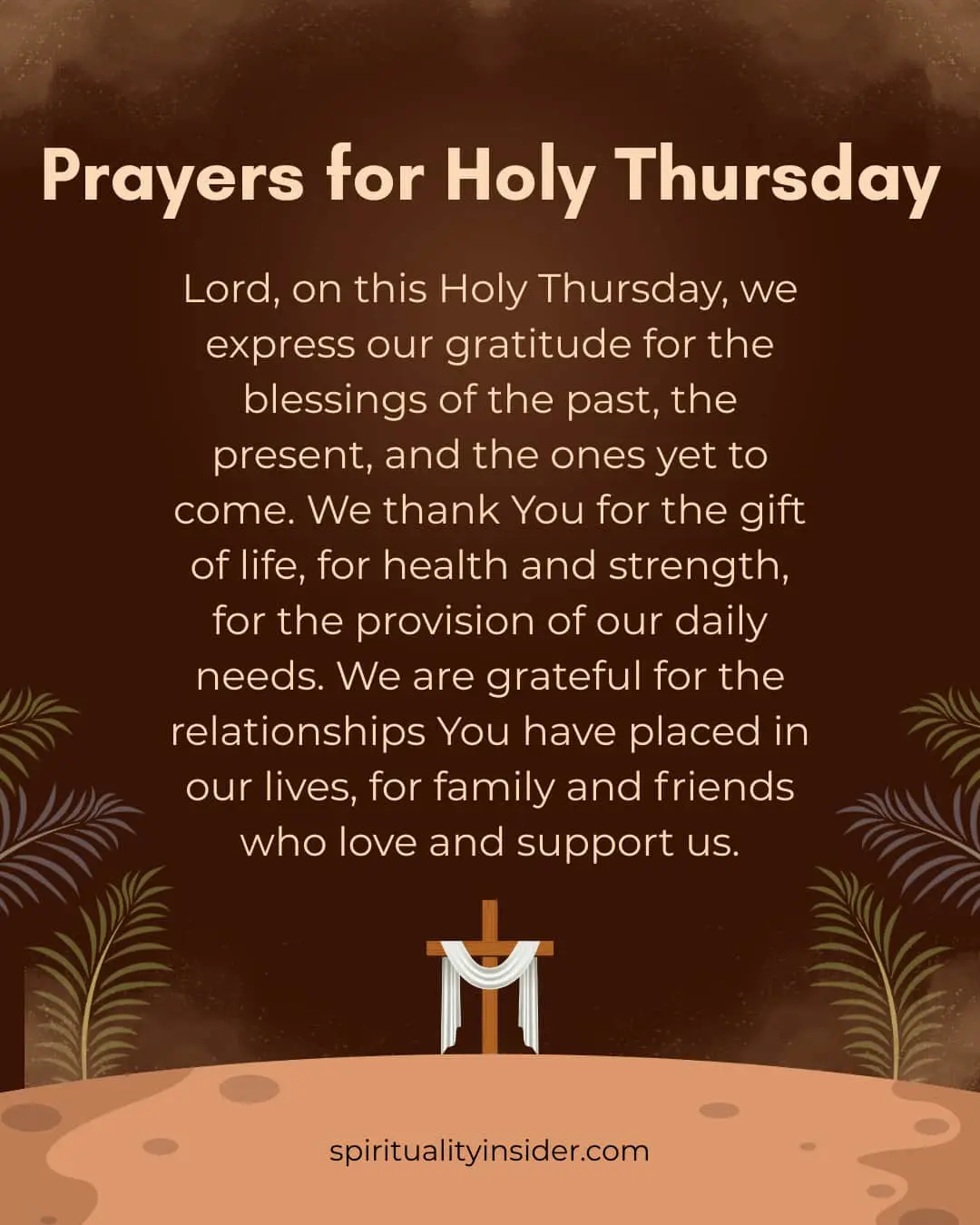 Prayers for Holy Thursday