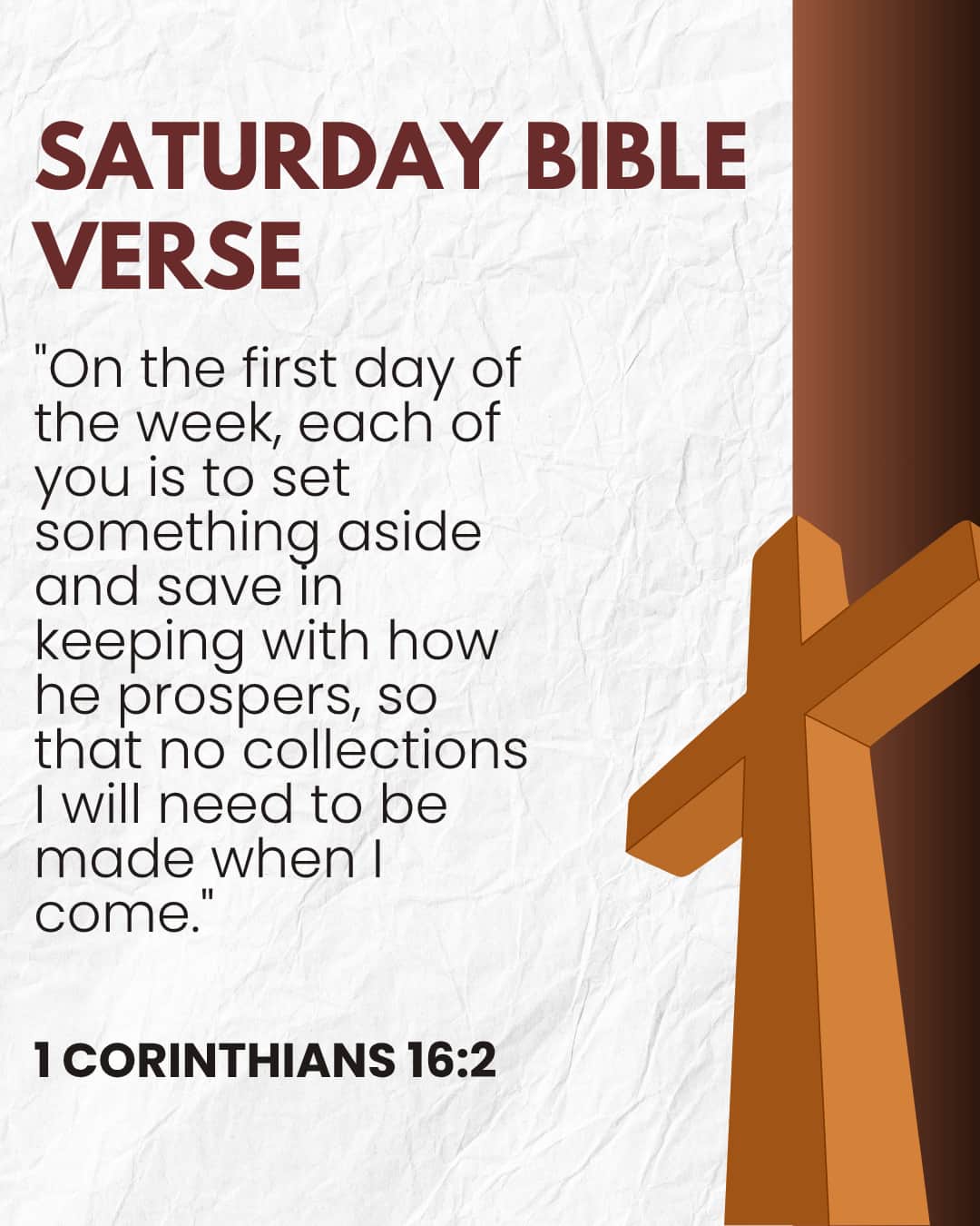 Saturday Bible Verse