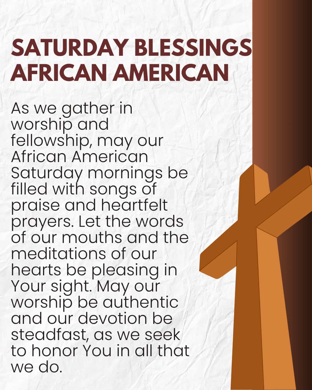 Saturday Blessings African American