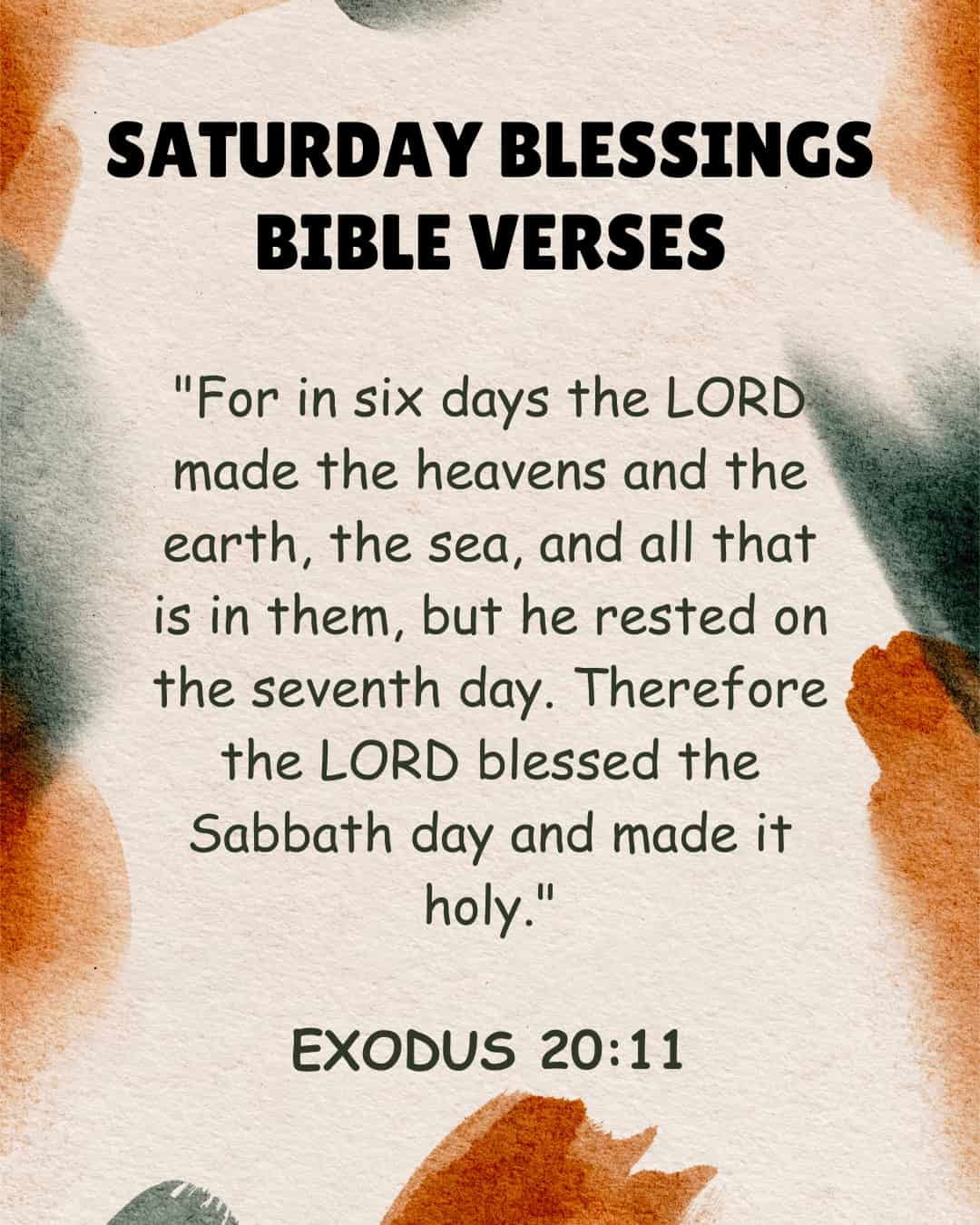 Saturday Blessings Bible Verses