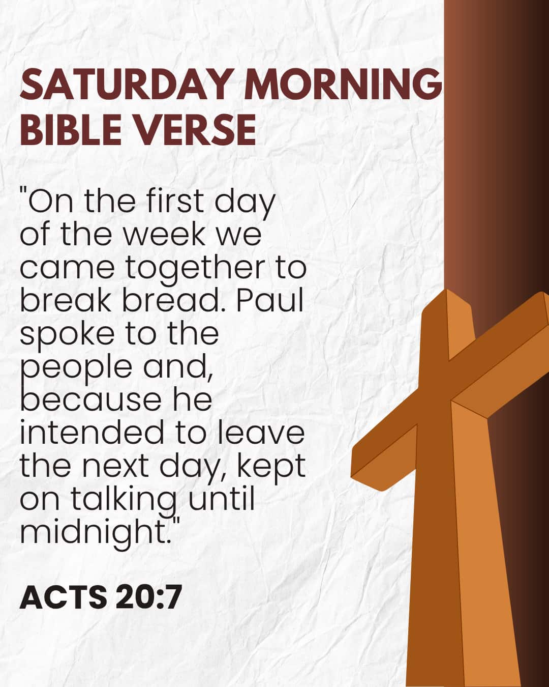 Saturday Morning Bible Verse