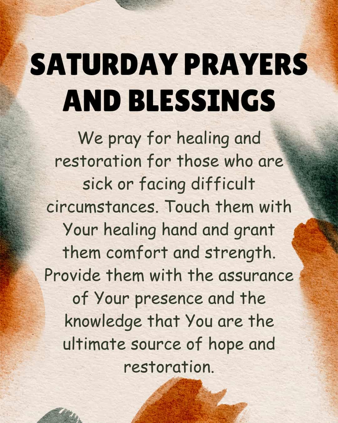 Saturday Prayers and Blessings Images