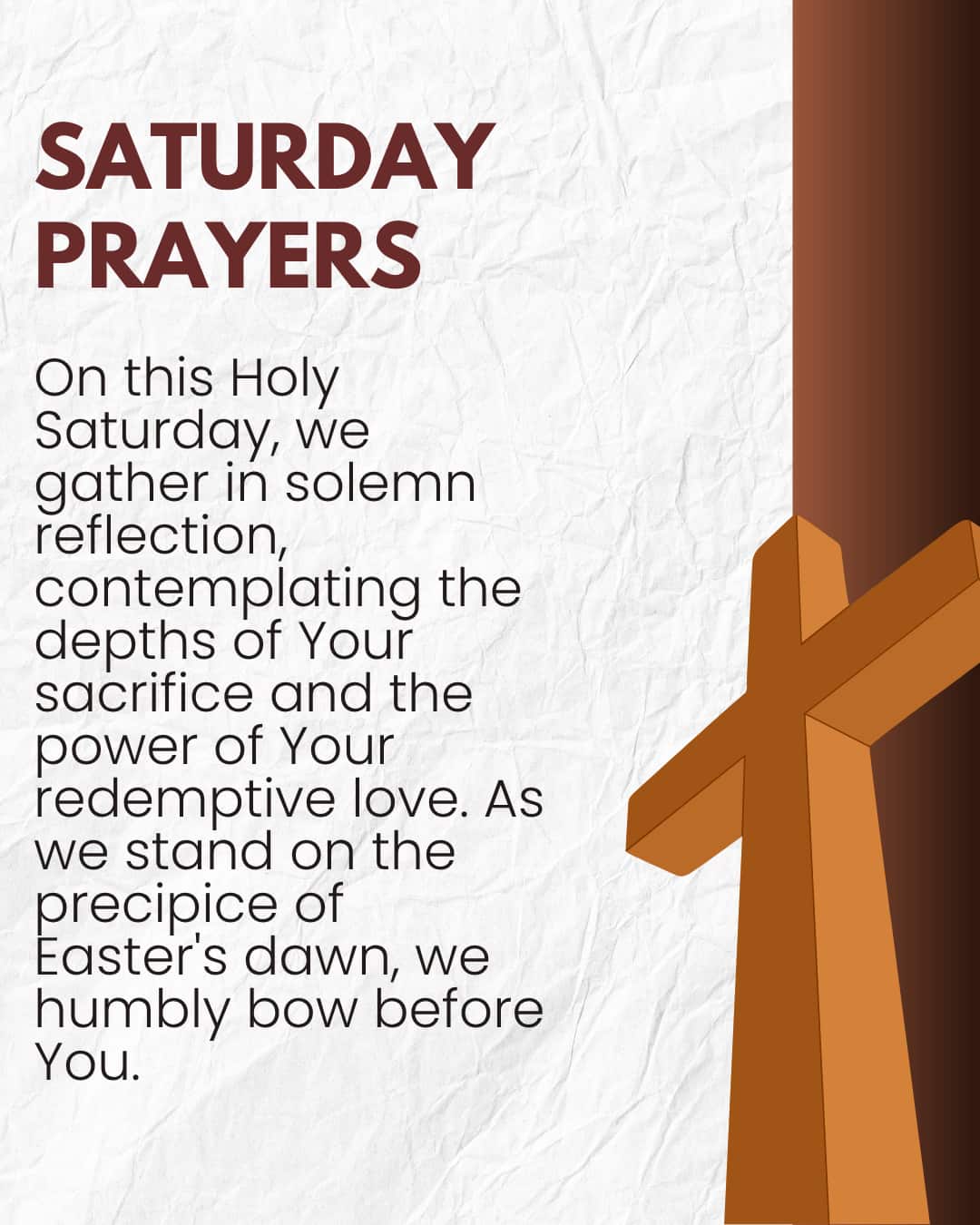Saturday Prayers