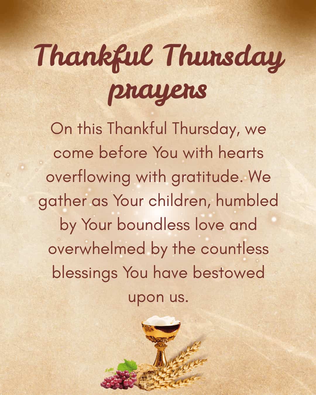 Thankful Thursday Prayers