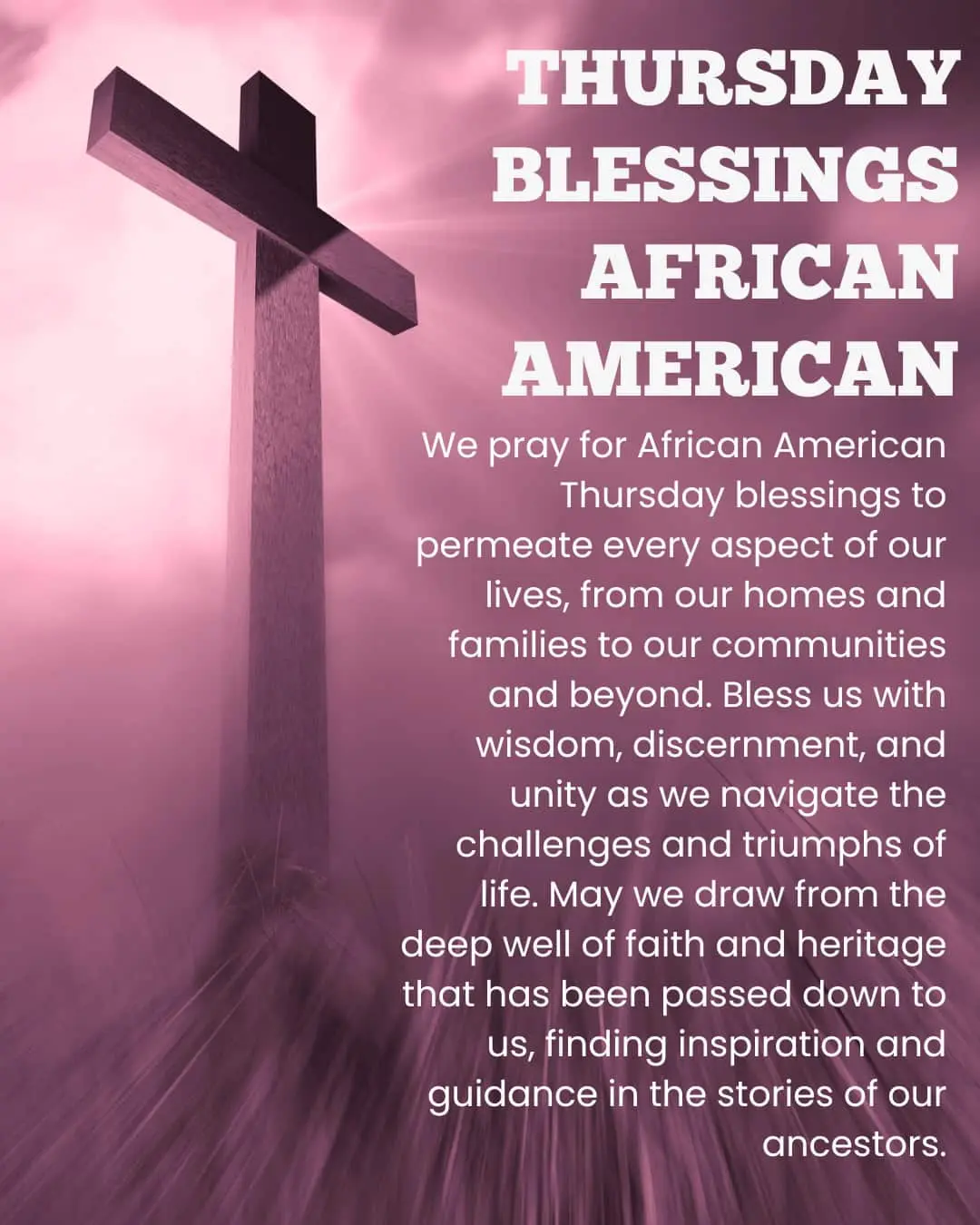 Thursday Blessings African American