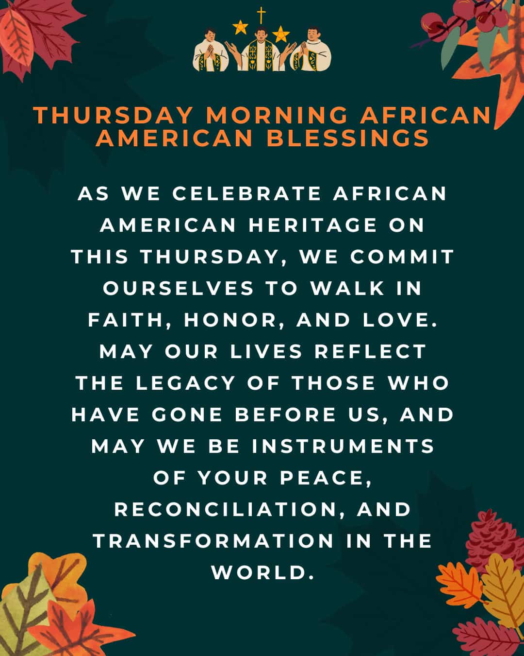 Thursday Morning African American Blessings