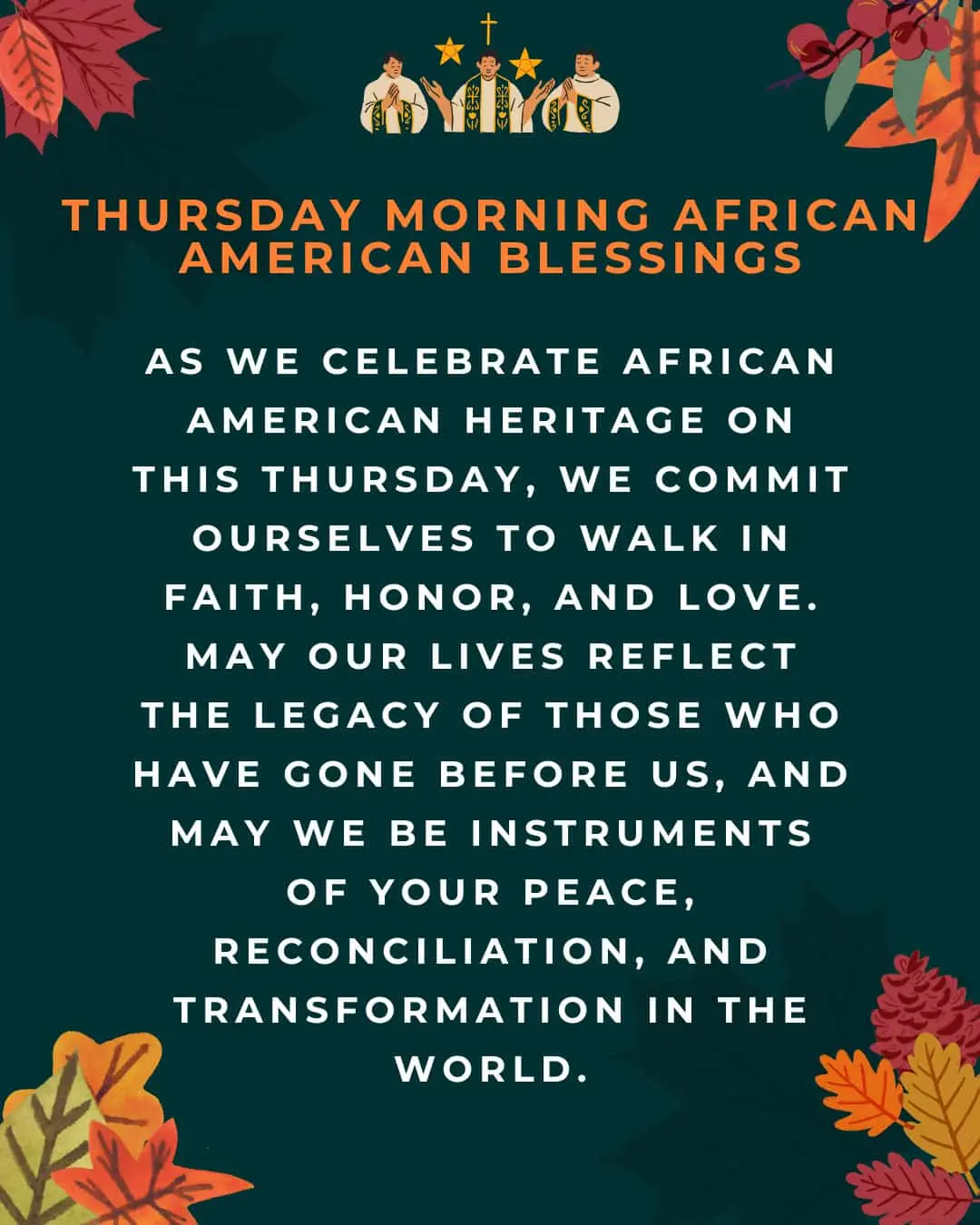Thursday Morning African American Blessings