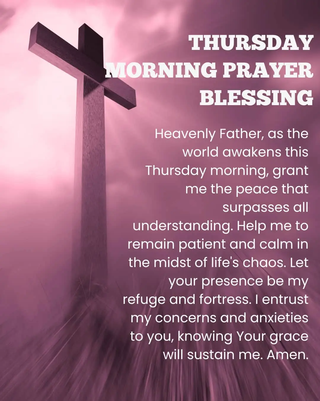 Thursday Morning Prayer Blessing