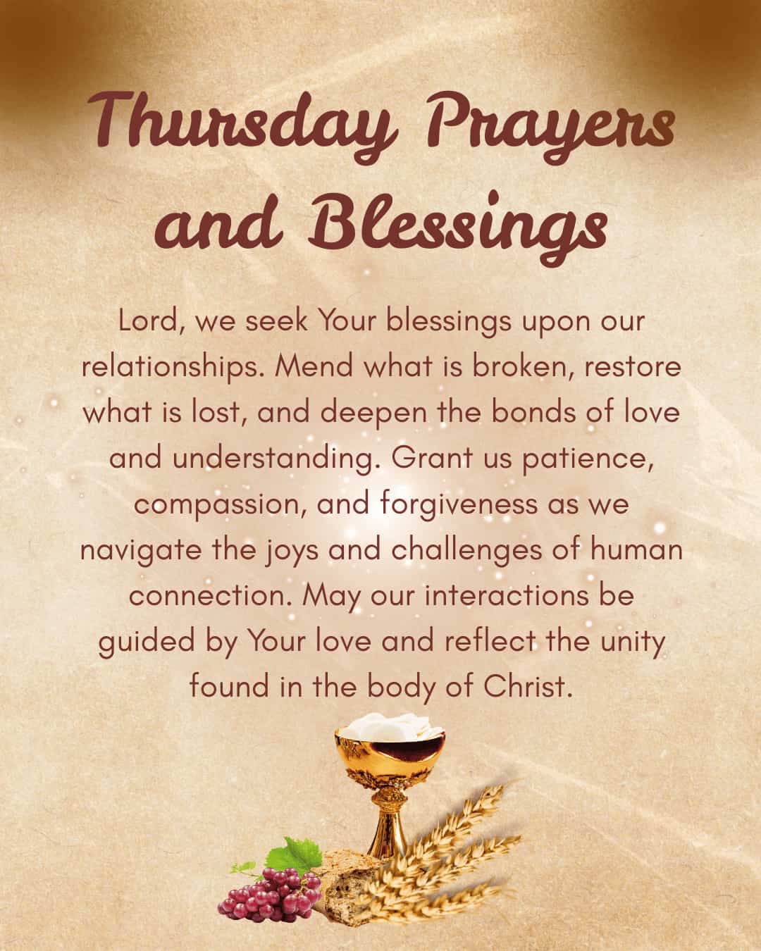 Thursday Prayers and Blessings