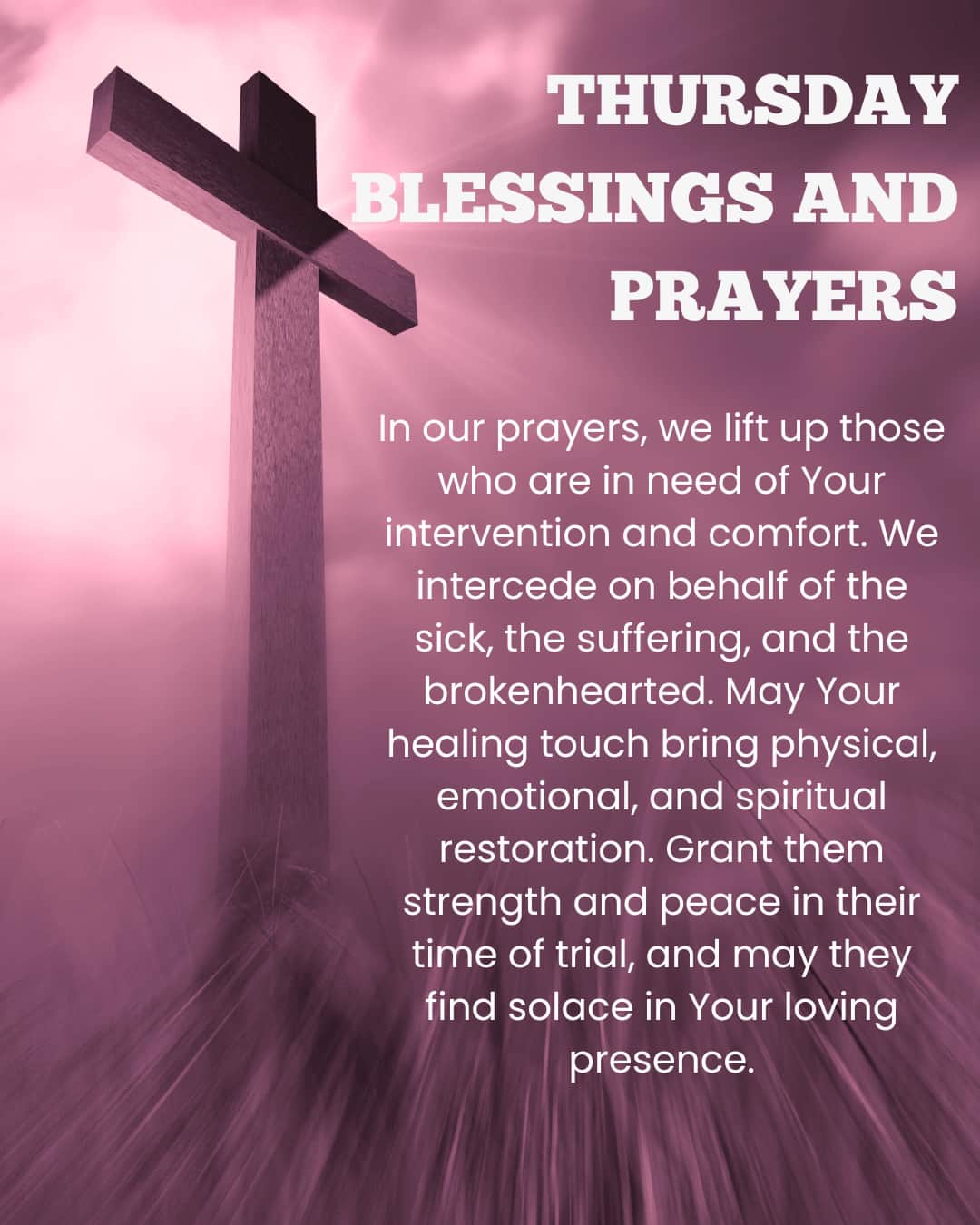 Thursday blessings and prayers images